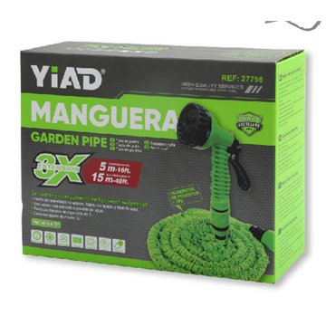 15m Expandable Garden Hose Set