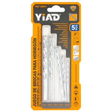 5PCS Concrete Drill Bits Set