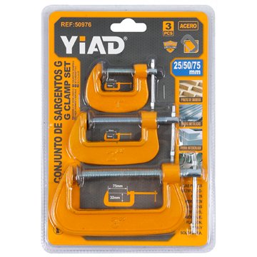 3Pcs G Clamp Set