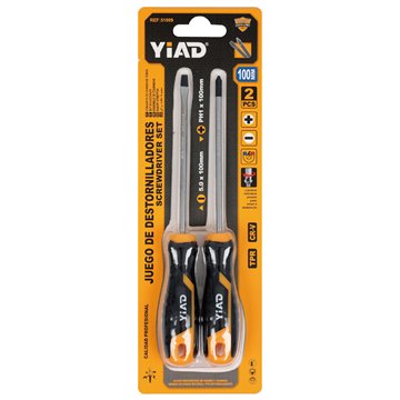 2Pcs 4" Screwdriver Set