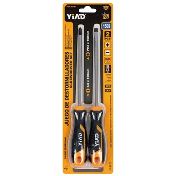 2Pcs 6" Screwdriver Set