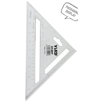 7" Aluminum Alloy Triangle Ruler