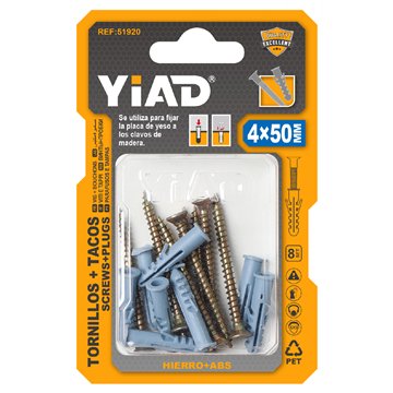 4×50mm Screws & Wall Plugs Set