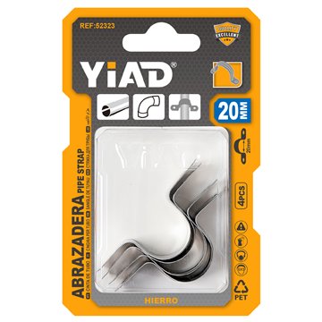 4PCS 20mm Metal Pipe Clamp