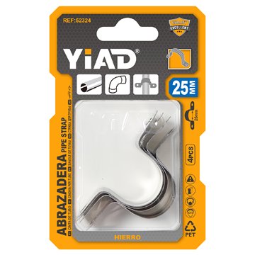 4PCS 25mm Metal Pipe Clamp