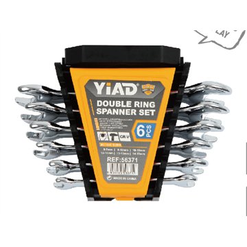 6Pcs Double Open End Wrench Set