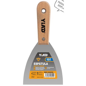10cm Putty Knife with Wooden Handle