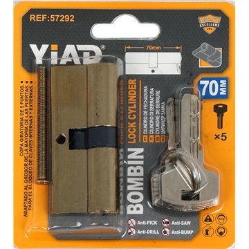 70mm Door Lock Cylinder Brass with 5 Keys