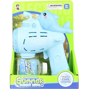 Dolphin Electric Bubble Gun With Light 15*21CM