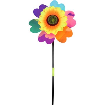 20cm Reflective Sunflower Windmill (12)