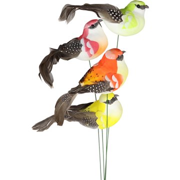 Artificial Feather Bird Garden Stakes  large 40cm