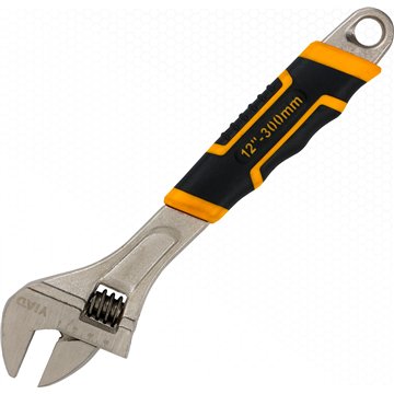 12"Adjustable Wrench with Rubber Handle(6)