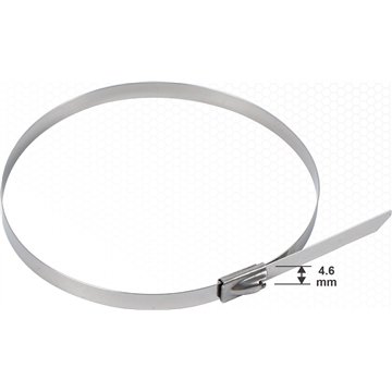 7Pcs Steel Cable Ties 4.6x200mm(12)