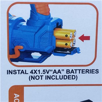 Electric Bubble Gatling Gun with Lights & Sound  19*36CM