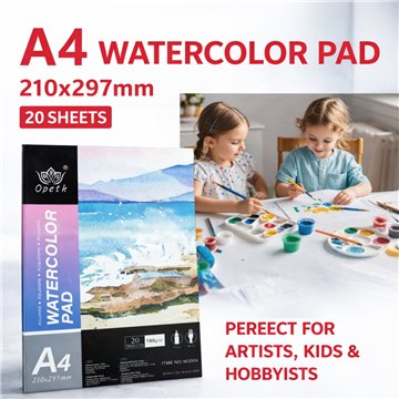 A4 Watercolor Pad 20 Sheets