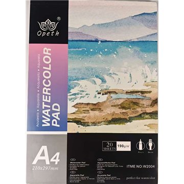 A4 Watercolor Pad 20 Sheets