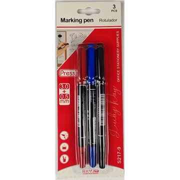3Pcs Dual Tip Marker Pen (12)