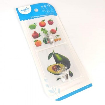 2PCS ADHESIVE HOOKS 8.5cm