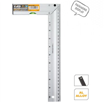 30cm Aluminium Try Square with Level(12)