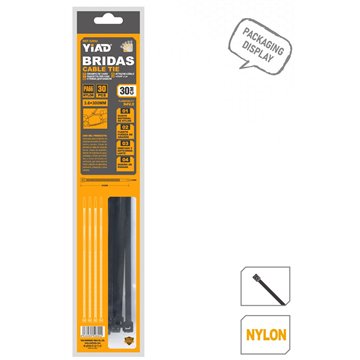 3.6*300mm Cable Ties 30pc(12)