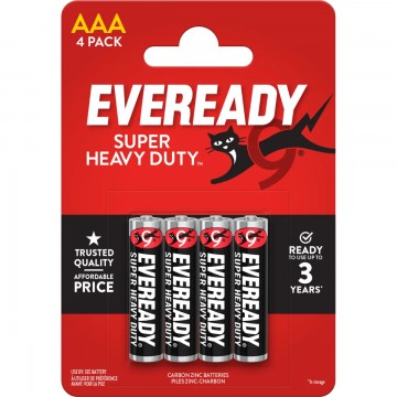 Eveready 4pk Super Zinc AAA...