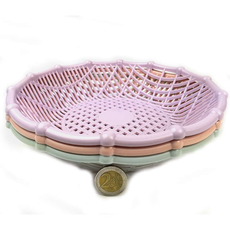 PLASTIC ROUND BASKET 22*22*5(cm)