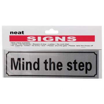 6*20 MIND THE STEP SIGN