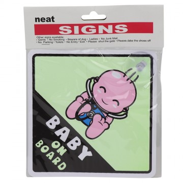 REFLECTIVE BABY ON BOARD SIGN