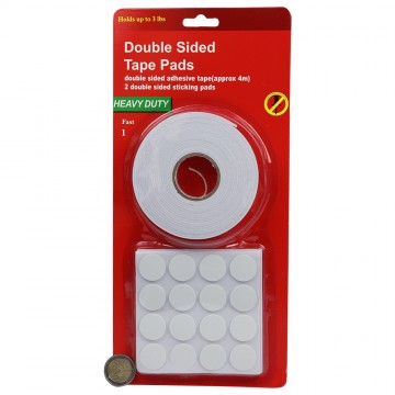 DOUBLE SIDED TAPE AND STICKING PADS SET