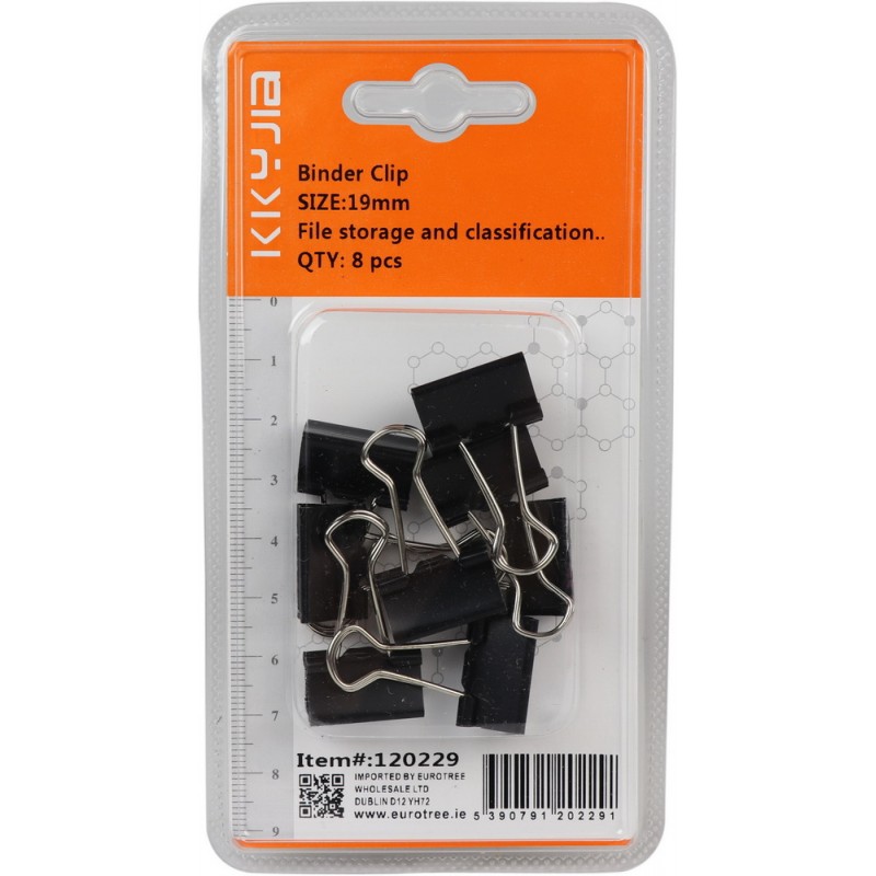BINDER CLIP 19MM 8PCS (24)