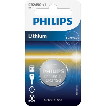 PHILIPS LITHIUM COIN CELL CR2450