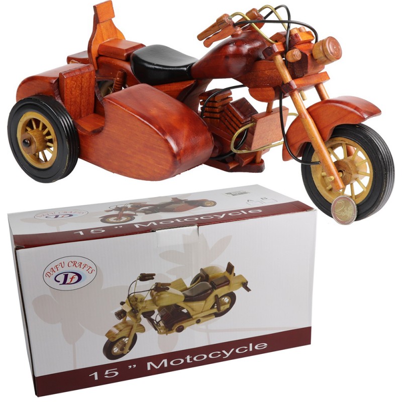 15" WOODEN MOTORCYCLE 19*42*19CM