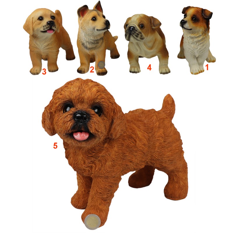 ASSORTED RESIN DOGS