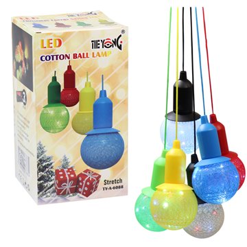 Led Cotton Ball Lamp Sorted Colour