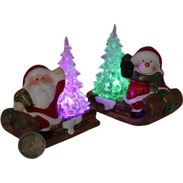 Light Up Christmas Tree & Santa