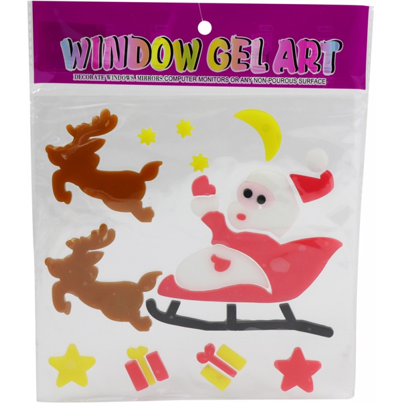 Christmas Window Gel Sticker 21X25cm (12)