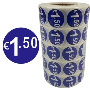 ф24mm €1.50 Price Sticker 1000pcs/Roll (5)