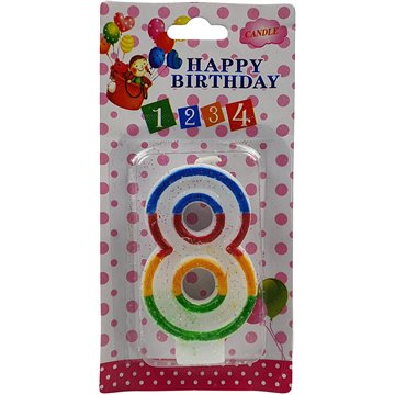 Number Birthday Candle-8 (12)