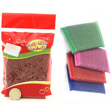 STEEL AND PLASTIC SCOURING PAD