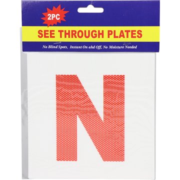 2pc See Through N Plates 15X15cm (12)