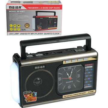 4 Band DSP Radio With LED Lamp Mp3 Player Clock