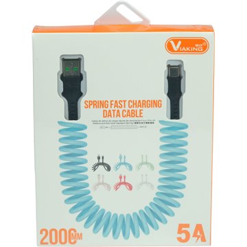 Type C Spring Fast Charging Cable 