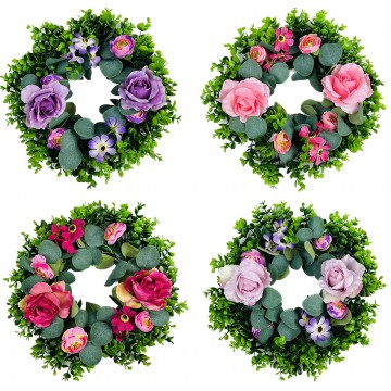 Rose Mixed Door Wreath (Φ35cm)