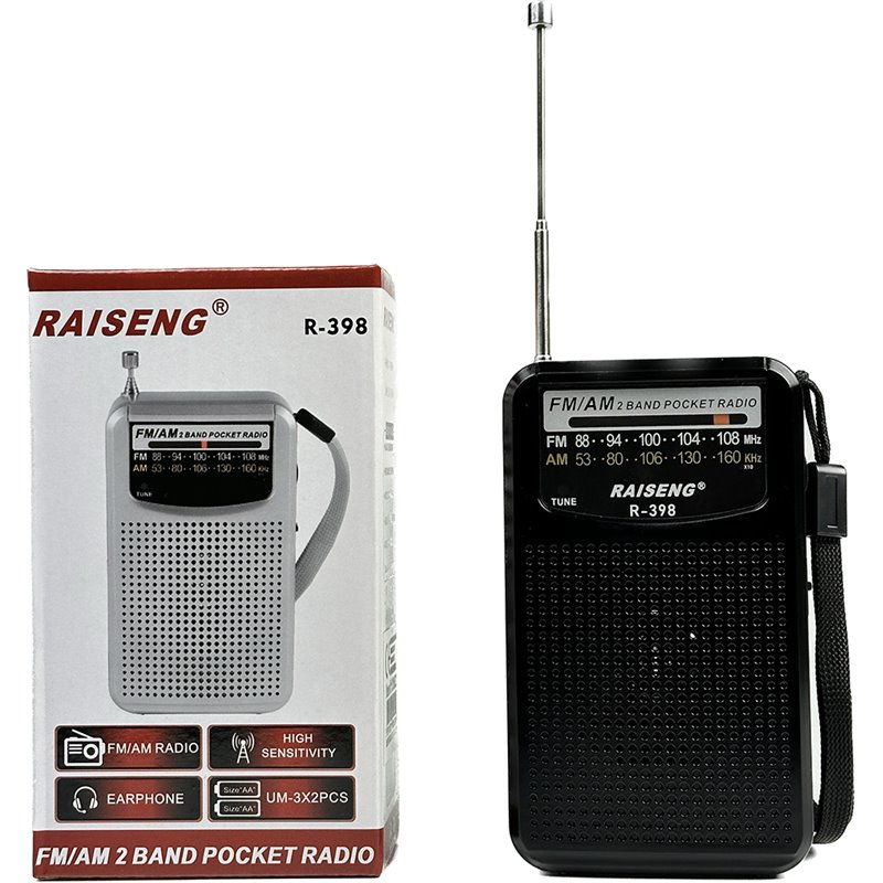 FM/AM 2 Band Pocket Radio