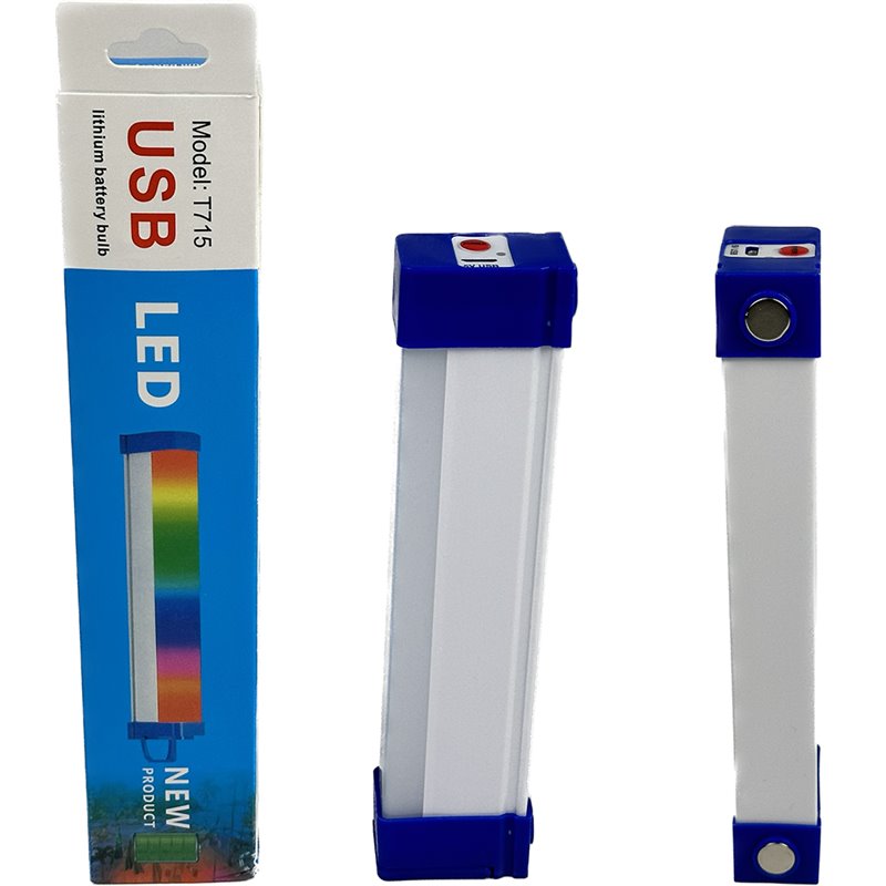 LED lithium battery rechargeable portable tube