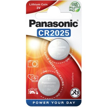 Panasonic CR2025 2pk Coin...